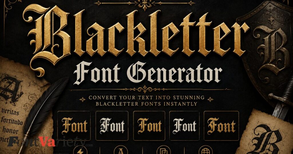 Blackletter Font Generator