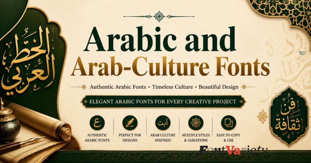 Arabic and Arab-Culture Fonts