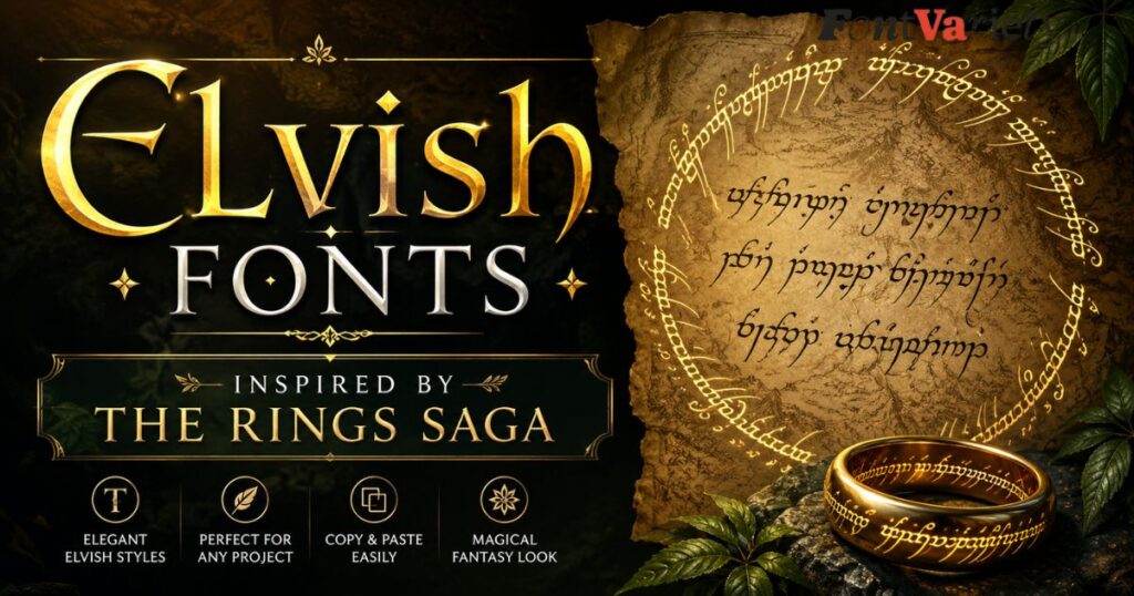 Elvish Fonts