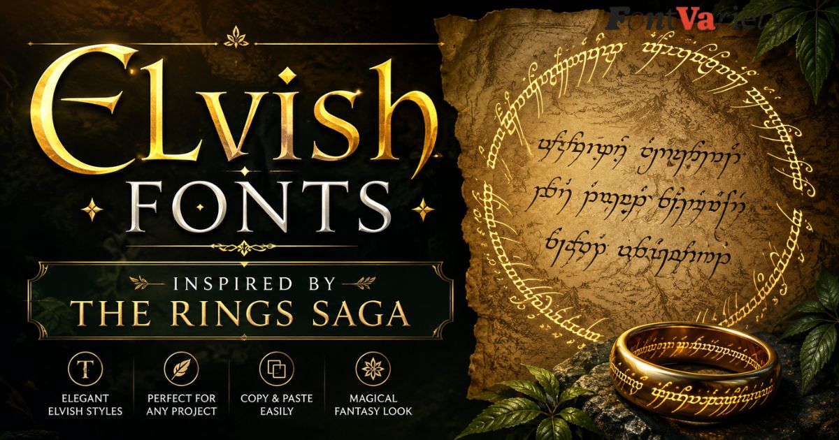 Elvish Fonts