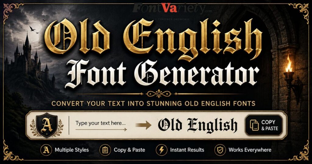 Old English Font
