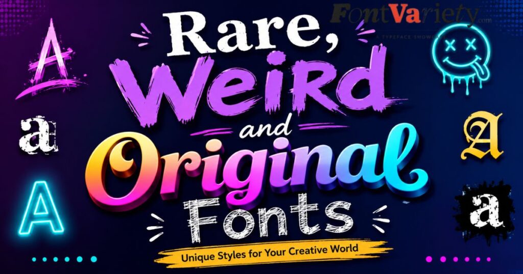 Weird and Original Fonts