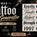 Free Tattoo Font Generator