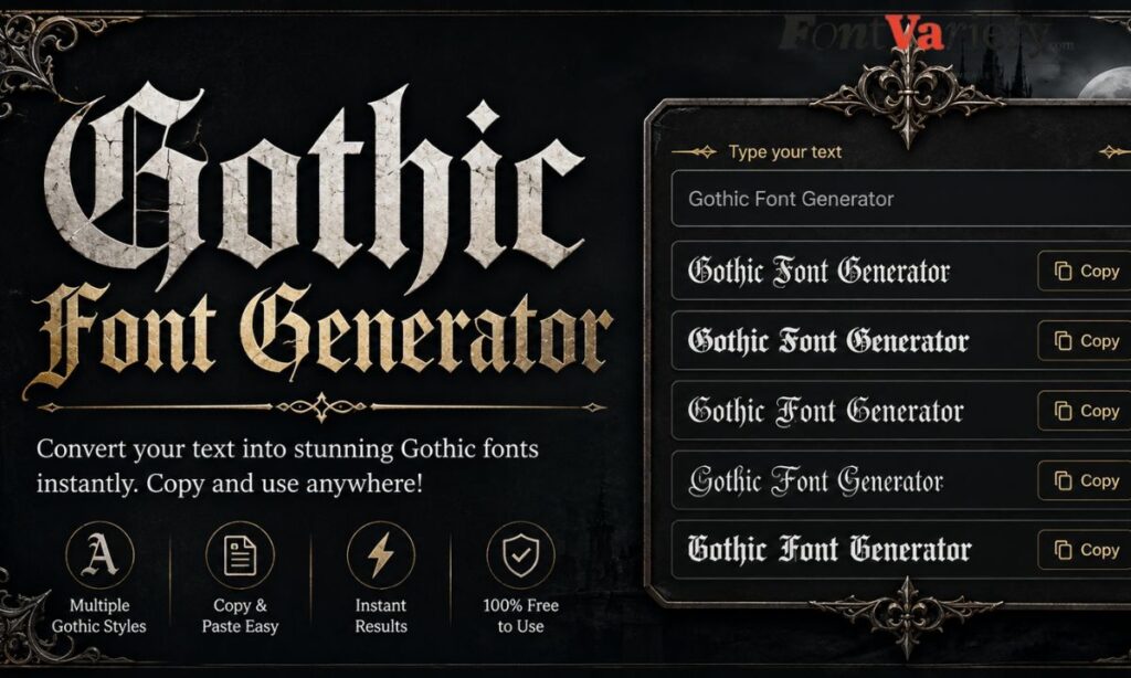 Gothic Font Generator