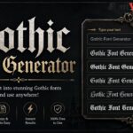 Gothic Font Generator