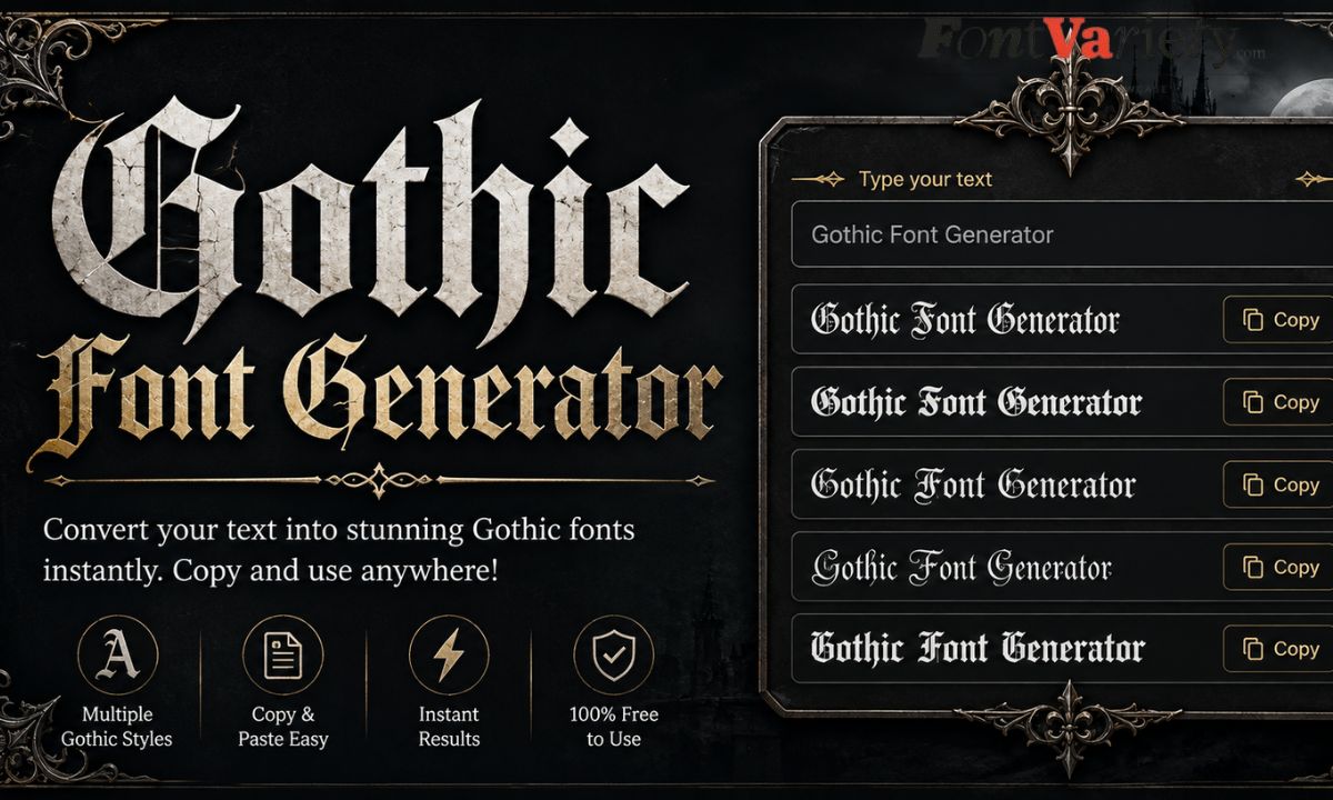 Gothic Font Generator